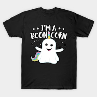 I'm A Boonicorn Unicorn Ghost Girls Funny Halloween T-Shirt